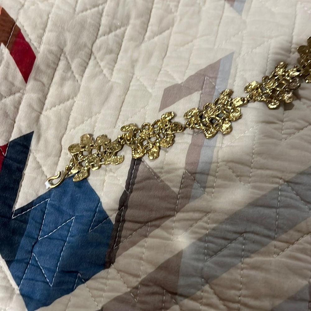 Anne Dick Gold Tone Necklace